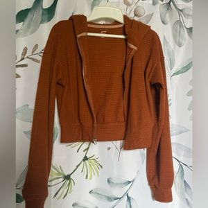 NWOT Hollister Gilly Hicks Cropped Zip up Hooded Jacket